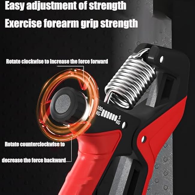 Hand Strengthener£¬Grip Strengthener Forearm£¬Hand Grip Strengthener with Adjustable Resistance 11-220Lbs(5-100KG)£¬Forearm Strengthener, Hand Exerciser for Muscle Building and Injury Recover