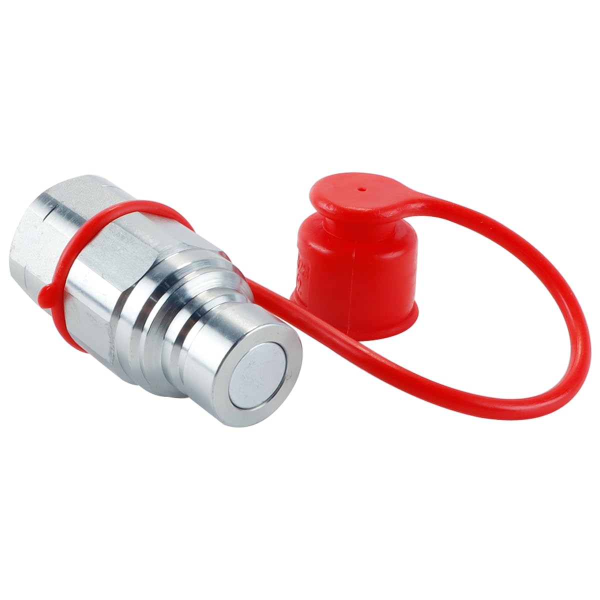1/2 Zoll Staubdichte Hydraulikkupplungen, 1/2 Zoll NPT-Hydraulik-Schnellkupplungen Für Kompaktlader Mit 2 Staubkappen (ISO16028)