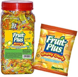 Fruit Plus Chewy Candies JAR 1kg (Mango)