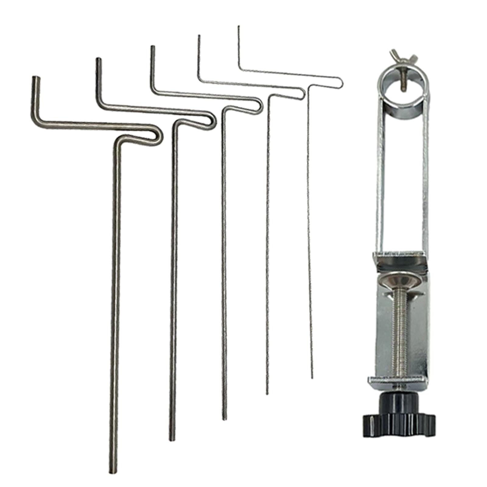 Ensemble d ' Outils d ' Emballage de Fil de Bijoux Polyvalents, matériaux en Alliage Robustes, Accessoire d ' enroulement avec 5 tiges d ' enroulement Pratiques, Outil d ' Emballage de Fil
