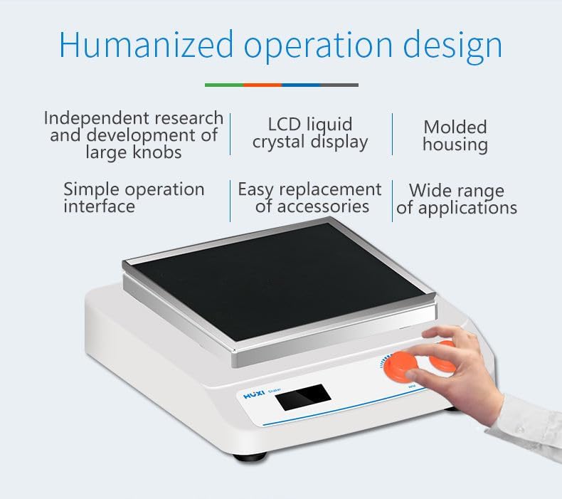 Lab Orbital Shaker Linear Vibration Device Orbital Rocking Instrument with Universal Tray Shaking Mode Orbital Speed Range 50 to 250rpm Amplitude 20mm
