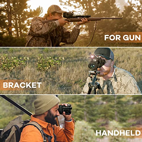 Foshderk 2IR 1-24X Zoom 3in1 Night Vision Binoculars Monocular Night Vision Goggles Mens Gifts Binoculars for Adults Night and Day,Vision Distance 1640ft/500M,LCD Screen 800*480 RES,Photo&Videos 1080P