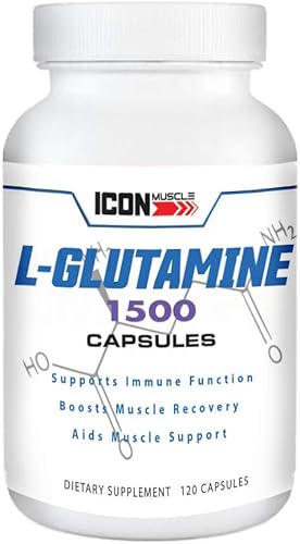 L-Glutamina 1500 Cápsulas - 0.05 oz- 120 Cápsulas - Aminoácido - Recuperación Muscular