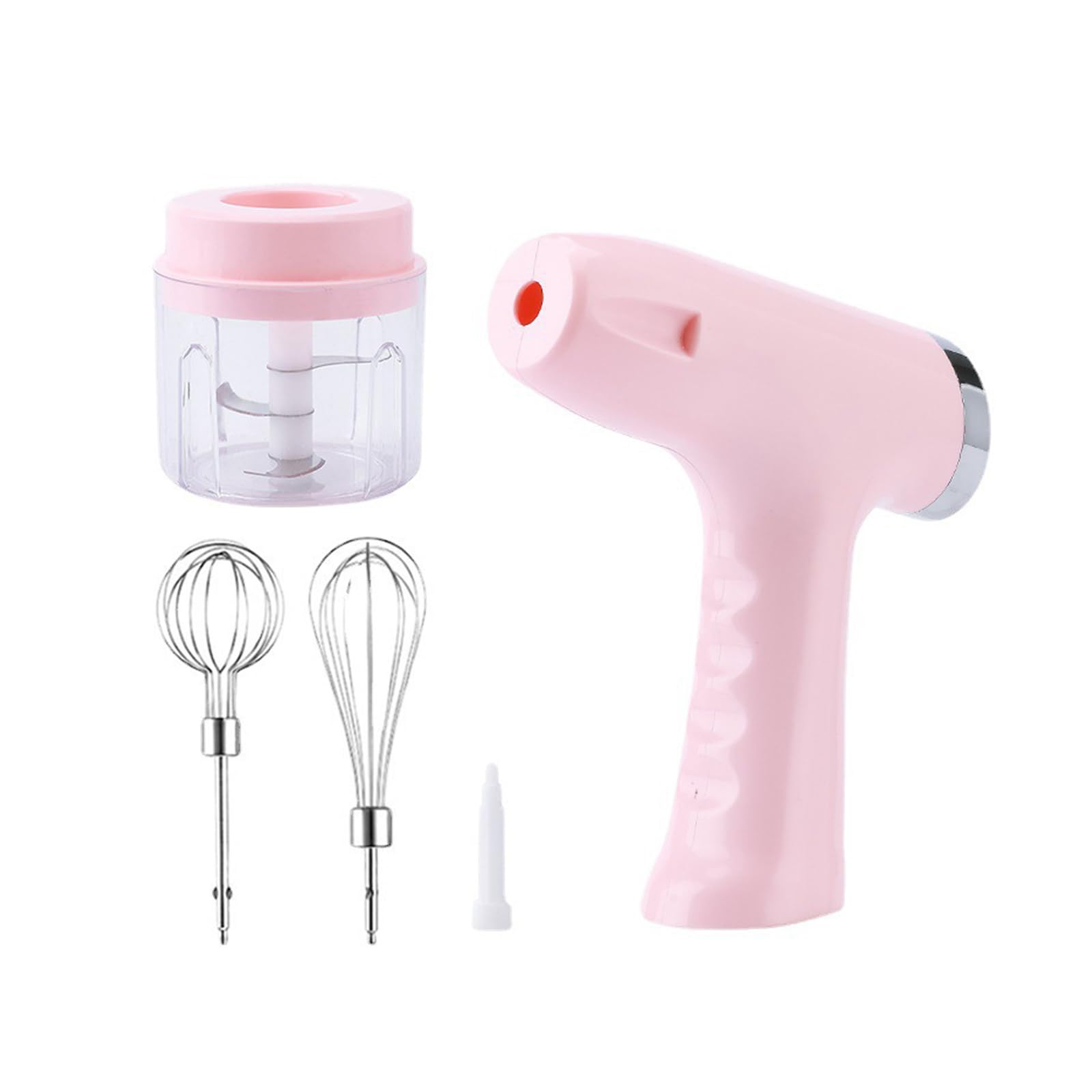 MALSSE Ergonomic Whipping and Mixing Device Miniature Food Processor Electric Eggs Beater Whisk Hand Mixer Electric Hand Combiner