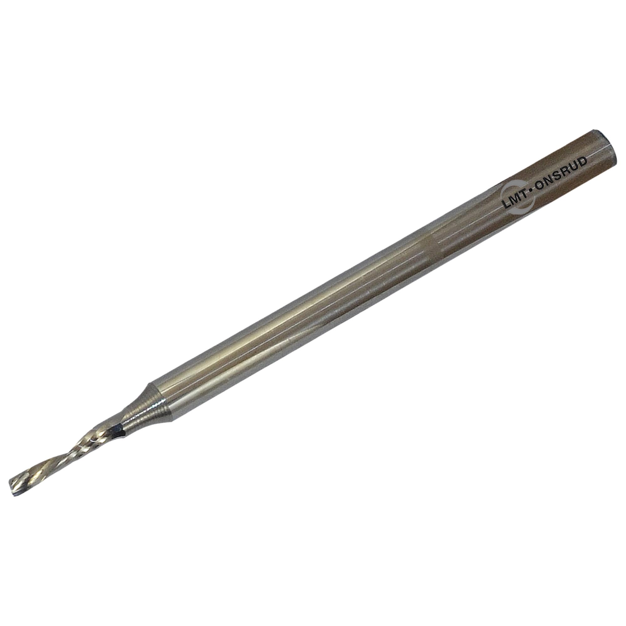 LMT Onsrud LP 64-000, Solid Carbide, Super O, Downcut, 0.0625" Cutting Diameter, 0.250" Cutting Length, 0.125", Shank Diameter, 2.000" Overall Length