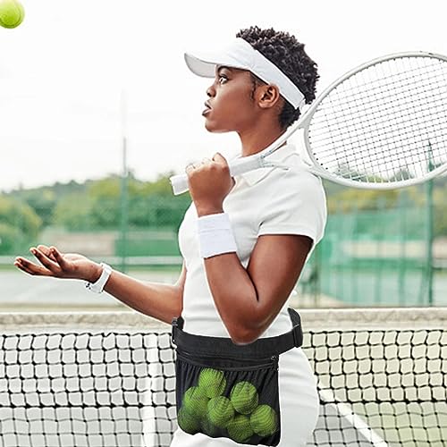 Tennisballhalter,Pickleball-Taillenbehälter Seiltasche,Golftaschen-Organizer,Bälle-Aufbewahrungstaschen,Tasche Für Tennisball,Tasche Netztasche Für Bälle,Tennis-Gürteltasche,Tennis-Aufbewahrungstasche