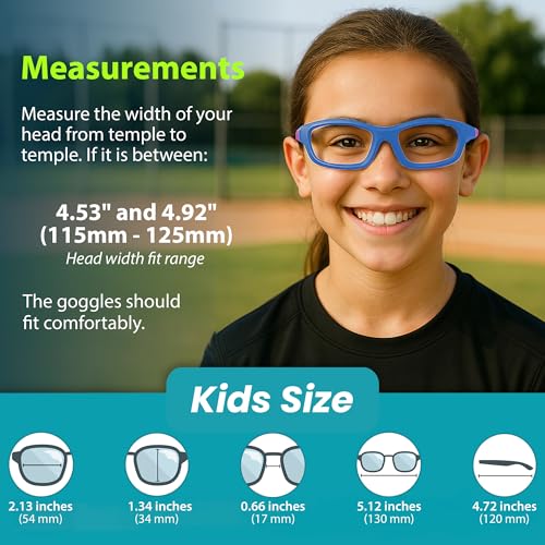Image of BLUE CUT Sports Protection Goggles, Anti-Fog Lenses Safety Glasses for Basketball, Pickleball and All Outdoor Sports