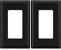 Vista 21 de ELEGRP Placas de pared decorativas sin tornillos de 1 banda, cubierta de placa frontal termoplástica irrompible para interruptor de salida