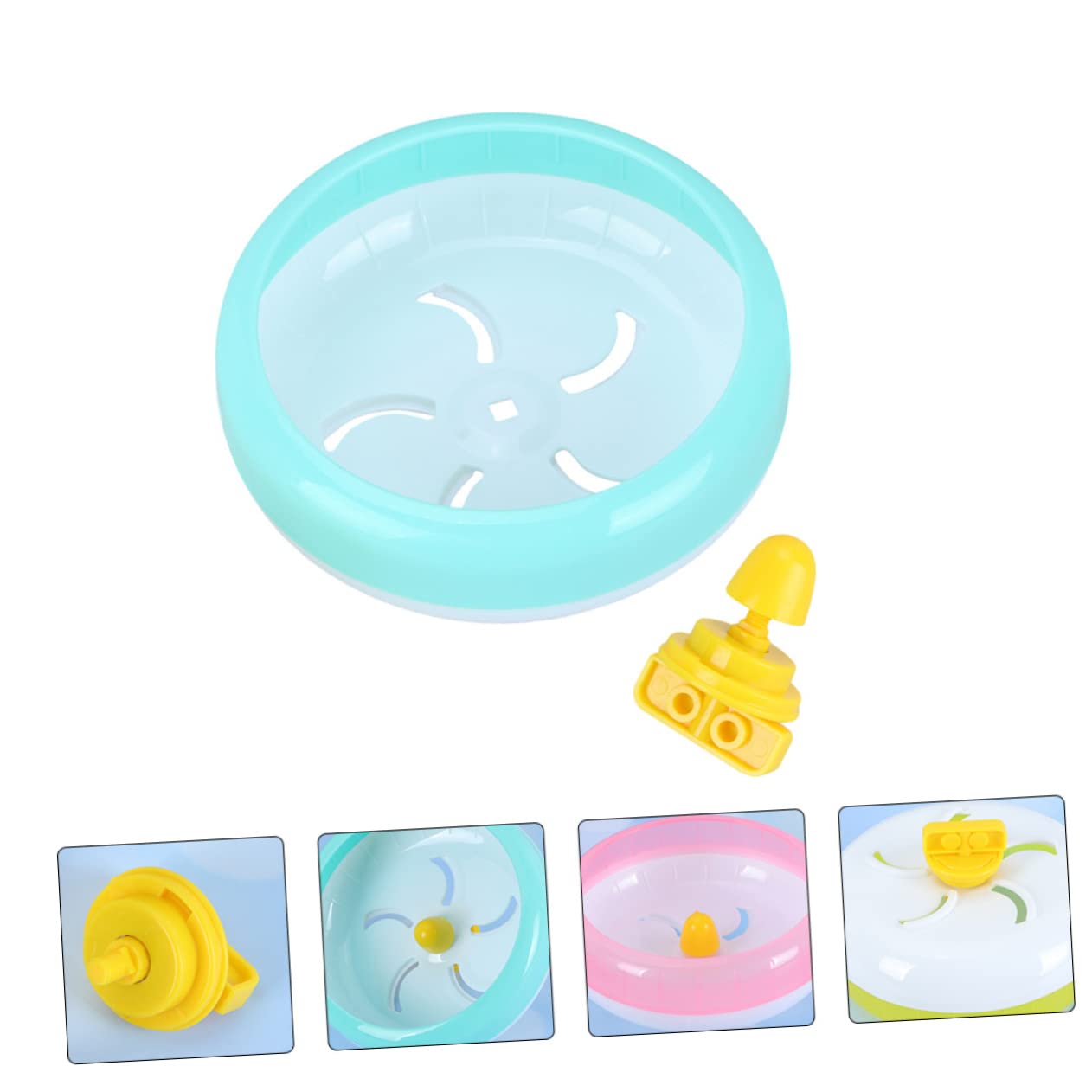 BESPORTBLE 3pezzi Ruota Da Esercizio Silenziosa Per Criceti Topi e Gerbilli Design Divertente e Sicuro Per La Corsa Notturna Senza Rumore