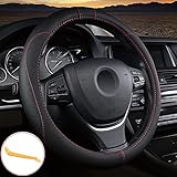 cubre volante nissan qashqai 2018 【Diseño único】Diseño tridimensional antideslizante, cómodo toque de cuero, agregue elementos deportivos y de moda a su automóvil con líneas dinámicas y patrones contorneados