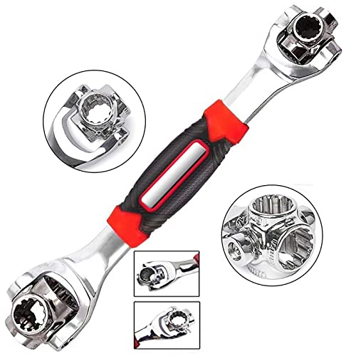 iPstyle Chave universal 48 em 1 chave de soquete multifuncional com cabeça giratória de 360 graus, f