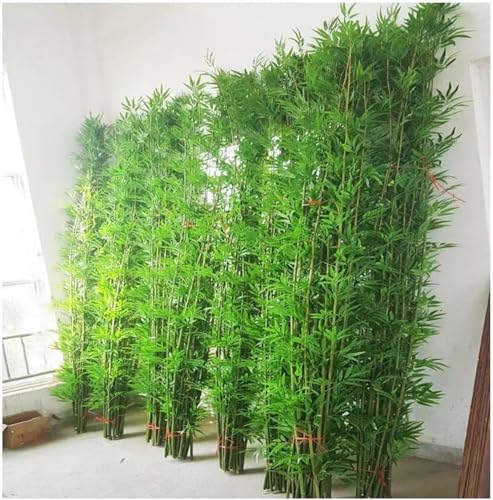 Lot de 5 arbres en plastique pour l'extérieur, plantes artificielles en bambou de 2 m de haut pour décoration extérieure, clôture de jardin, brise-vue et entrée de cour
