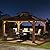 Sunjoy Hardtop Gazebo 11' X 13' Cedar Framed Wood Gazebo with Brown Double Steel Hardtop Roof Permanent Canopy for Garden, Backyard Shade…