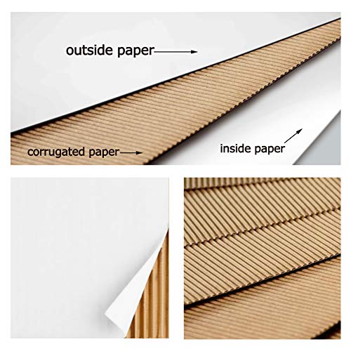 Petaflop 9X6X4 Shipping Boxes White Cardboard Mailing Boxes Single Wall Corrugated Box, 25 Pack #TOP3