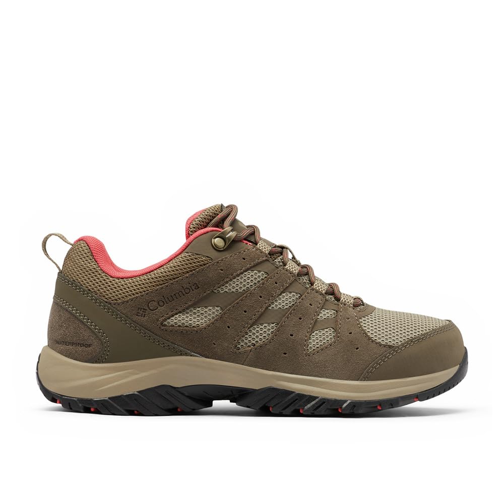 Columbia Redmond 3 Wp, Scarpe da Trekking Basse Donna, Pebble Red Coral, 41 EU