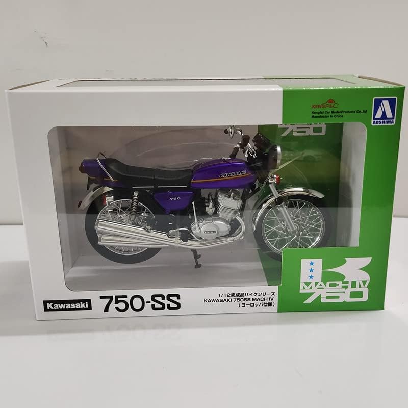 Miniatura 7 de FloZ Para AOSHIMA para Kawasaki 750SS para MACH IV motocicleta púrpura 112 camión modelo preconstruido