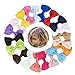 Produktbild Kentop 20Pcs Kleine Haarclips Haarschleifen Bogen Haarklammern für Mädchen Baby aus Ripsband