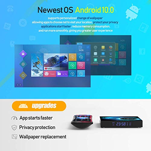 Android 10.0 Tv Box, Android Box 4Gb Ram 64Gb Rom H616 Quad-Core 64-Bit 2.4G/5G Dual Wifi 10/100M Ethernet, Support H.265/3D/6K Ultra Hd/Bt 5.0/Hdmi 2.0 Smart Tv Box #TOP2