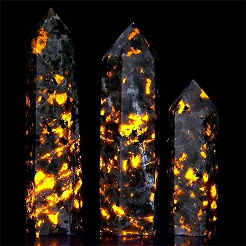 Pierre de flamme en pointe de cristal de 50mm, le cadeau spirituel idéal