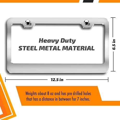 Makoroni - I'd Rather Be Flying Aviation Pilot Black Steel License Plate Frame 3D Style #TOP3