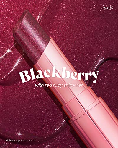 Amts Tinted Lip Balm-Destiny | Hydrating Glitter Lipstick | Pearl Shimmering Daily Lip Makeup For Dry, Cracked, Chapped Lips | Korean Beauty Moisture Lip Tint #TOP3