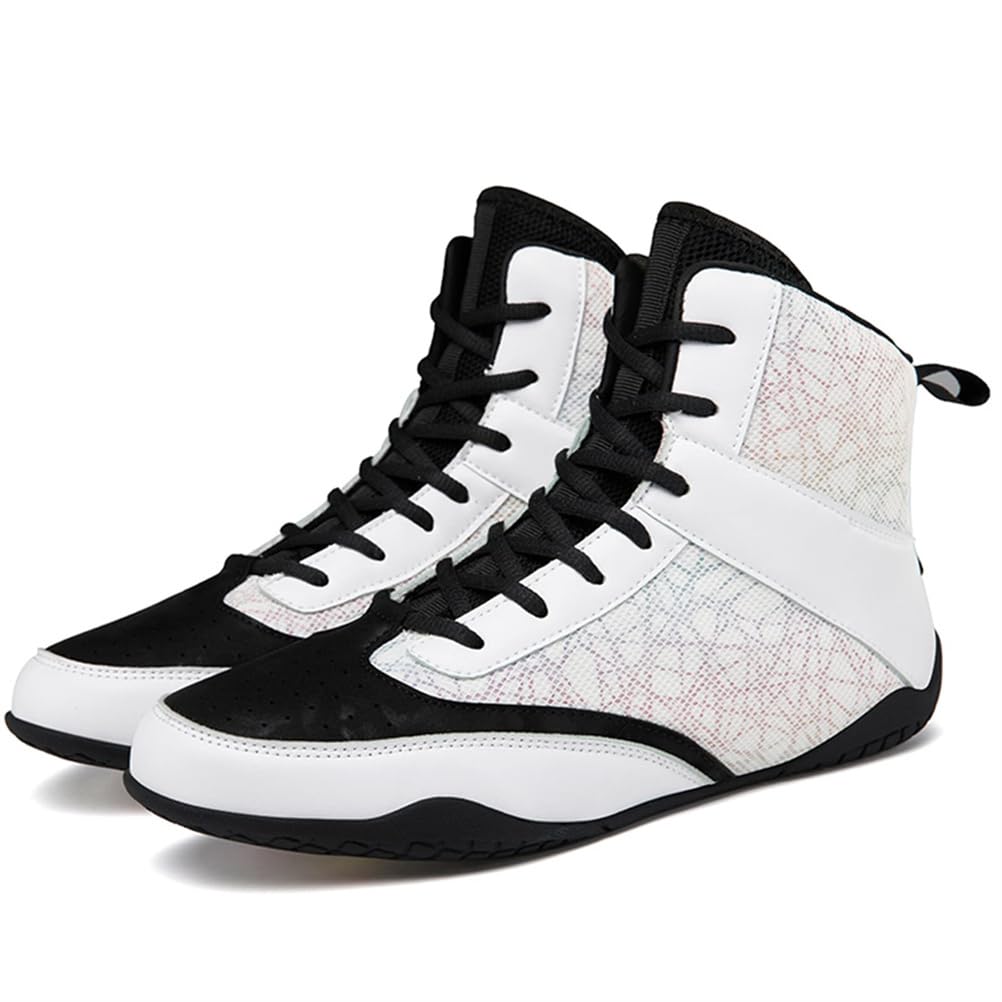 Botas De Boxeo De Caña Alta para Entrenamiento Y Kick Boxing, Culturismo, Lucha, Antideslizante Adolescentes Niños Lucha Libre Zapatos De Deportes De Combate