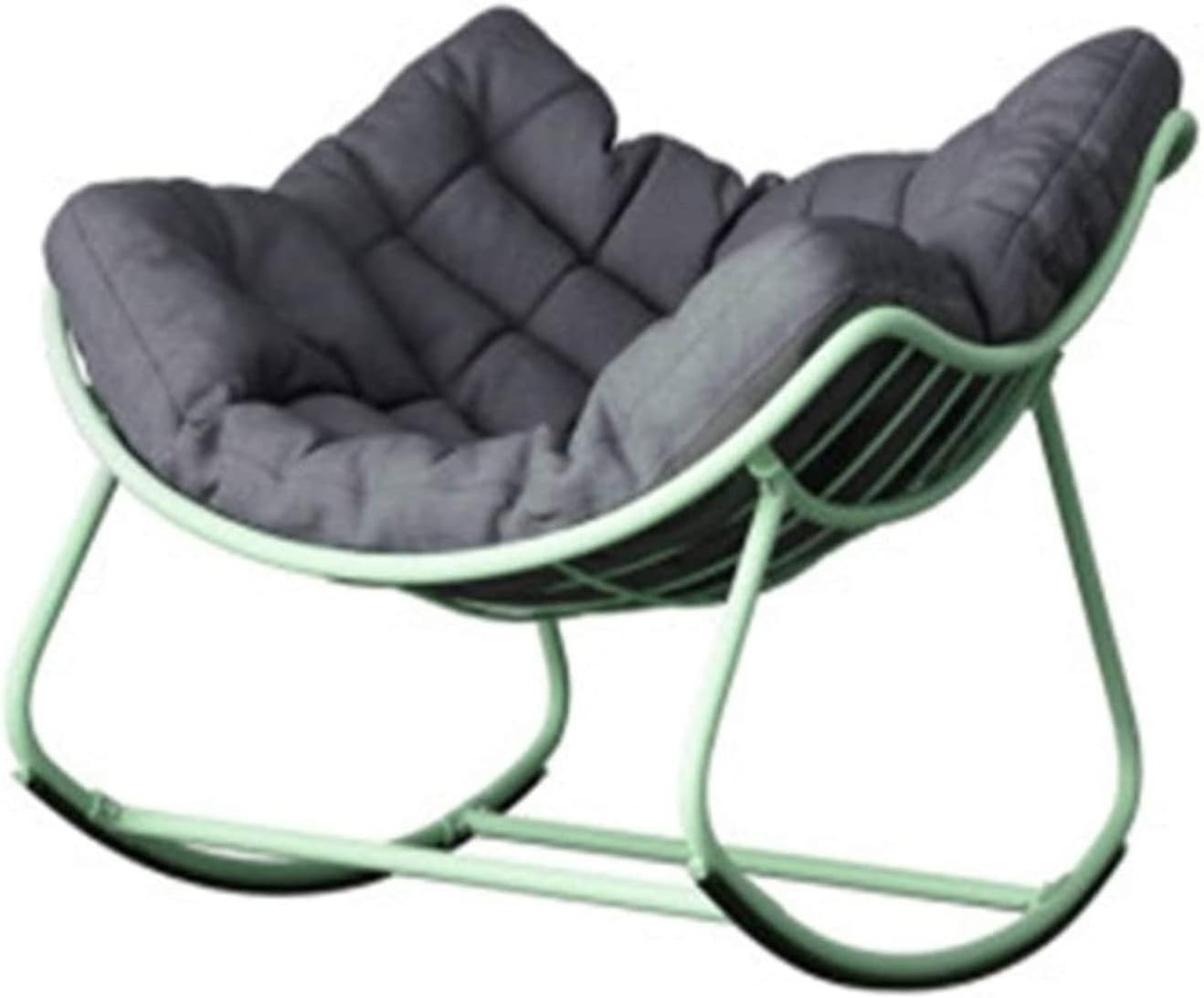Rocking Chairs Rocking Chair Recliner for Adults Home Nordic Lazy Single Living Room Balcony Leisure Sofa Chair Rocking Rocking Chair Comfortable Sitting Position (Color : Black) (Green)