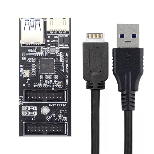Image of xiwai Dual Ports USB 3.0 19 /20Pin Female Header Splitter to Type-E Cable or 19 /20Pin PCBA Type Adapter Splitter HUB 5Gbps