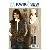 Kwik Sew K3731 Vests Sewing Pattern, Hat and Scarf