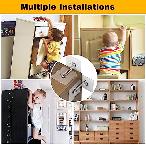 Anclaje Mueble Pared Sin Taladrar 6PCS, 7cm Grande Adhesivo Anclaje de Pared para Muebles Anclaje Pared Mueble Correas de Pared para Muebles Protección Infantil y Protección de Mascotas (6 paquetes) - imagen 4