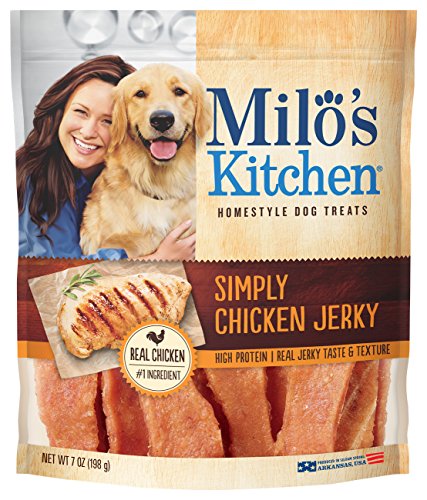 milos kitchen dog treats - Milo'S Kitchen Simply Chicken Jerky Dog Treat, 7 Oz