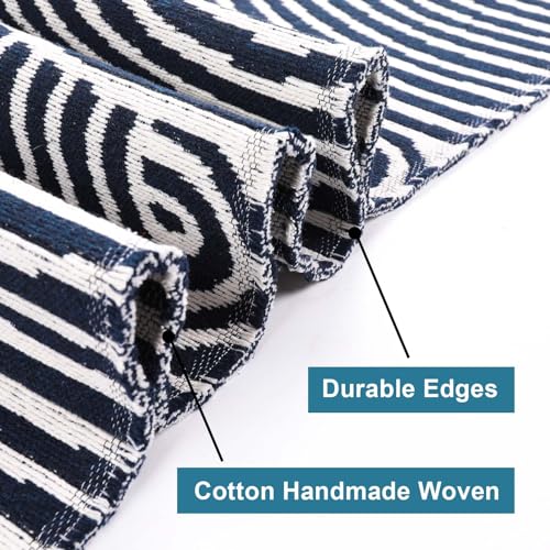 Tiffasea Washable Runner Rug 2'x6', Hallway Runner Rug Long Kitchen Rugs Laundry Room Rug Cotton Woven Area Rug Entryway Rug Throw Rugs Indoor Outdoor Rugs for Bedroom/Bathroom/Living Room - Image 3