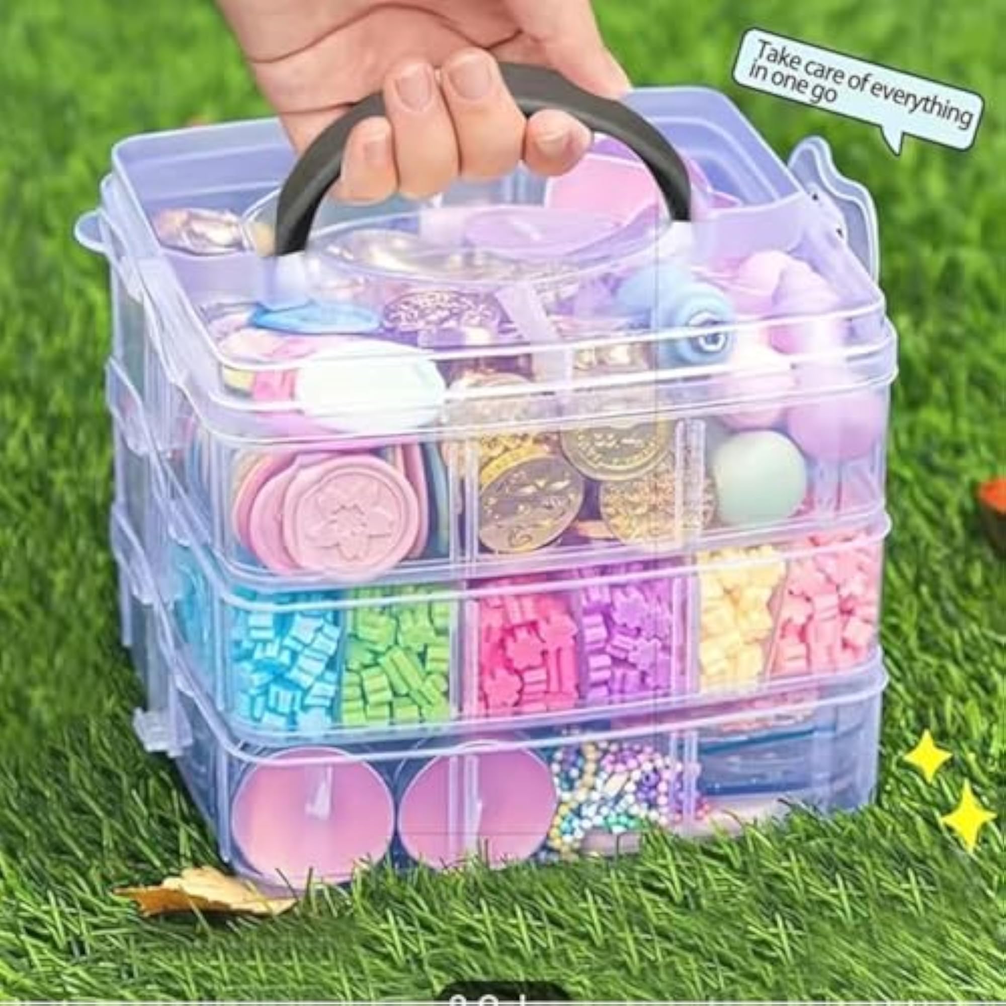 Plastic Jewellery Organiser Box for Earrings & Accessories