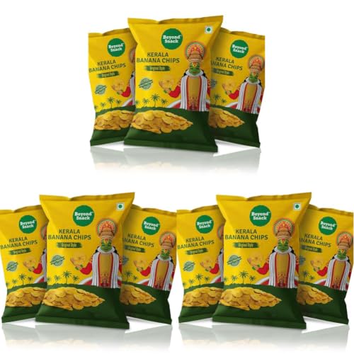Image of Beyond Snack Nendran Kerala Banana Chips | Original Salted | Thin Crunchy Crispy Snack |450g (150g *3packs) (Pack of 3)