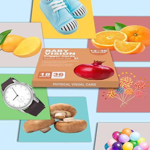 Image of Lefan New Born Baby Essentials: High Contrast Black and White Vision Flash Cards 18 Cards, 36 Pages, Ideal Toys for 6 to 12 Months, for 12-36 Month (Baby Vision Cards 12-36)