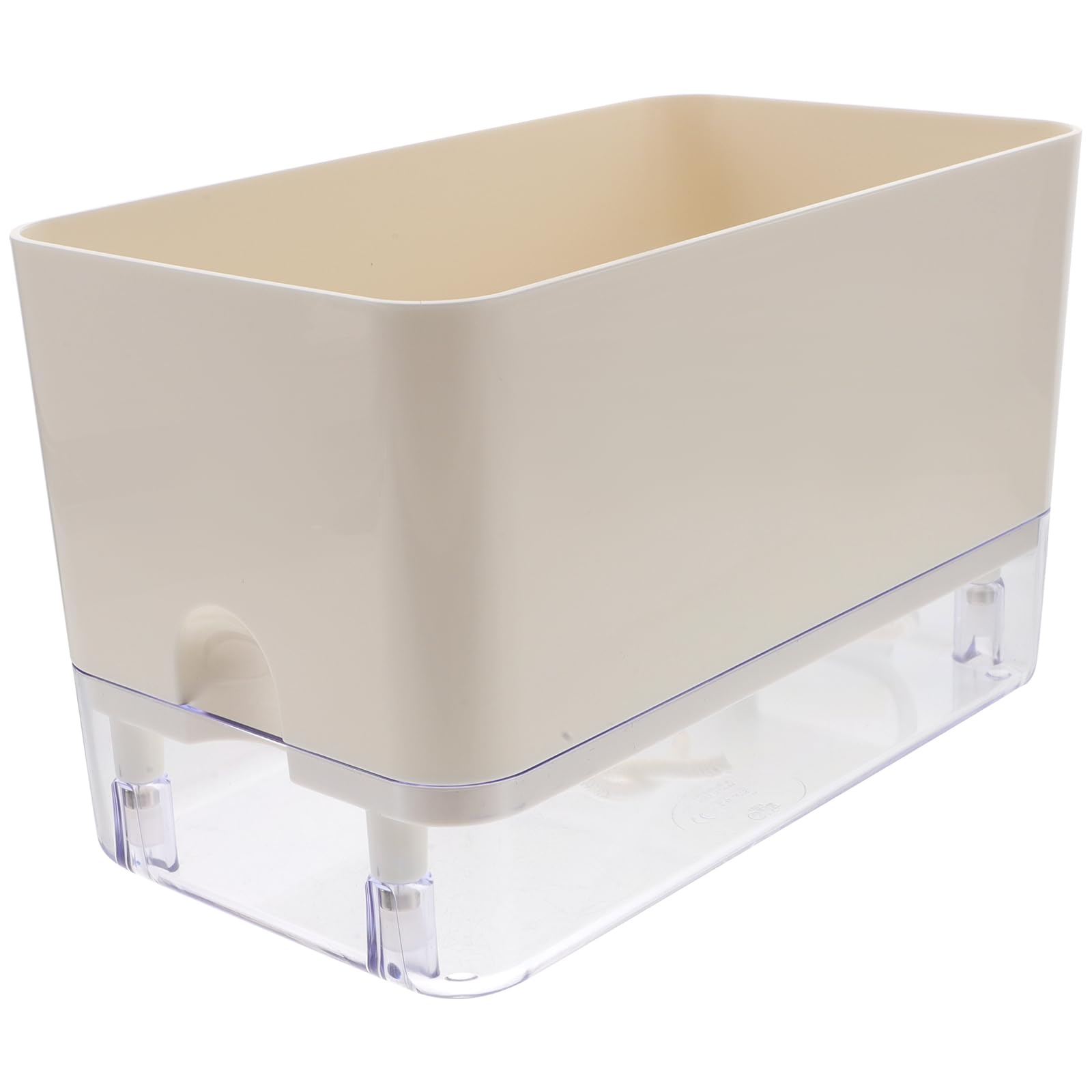 SHINEOFI Récipient à Arrosage Automatique pour Plantes D'intérieur Corde D'irrigation, Pot en Plastique Blanc sans Risque de Casse, Adapté pour Usage Intérieur et Extérieur