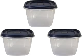Bundle Food Storage Containers 7 Cup Food Storage Containers 7 Peice Set, Teal Easy Find Lids, 3 Containers, 3 Lids Chalk Pen And Chalk Labels