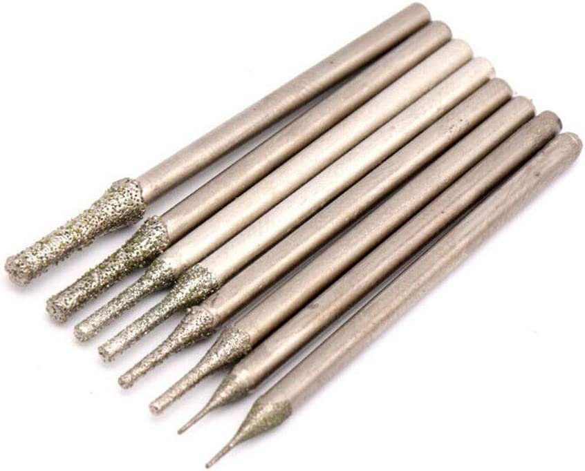 Juego de 10 brocas diamantadas para vidrio 0.6 mm
