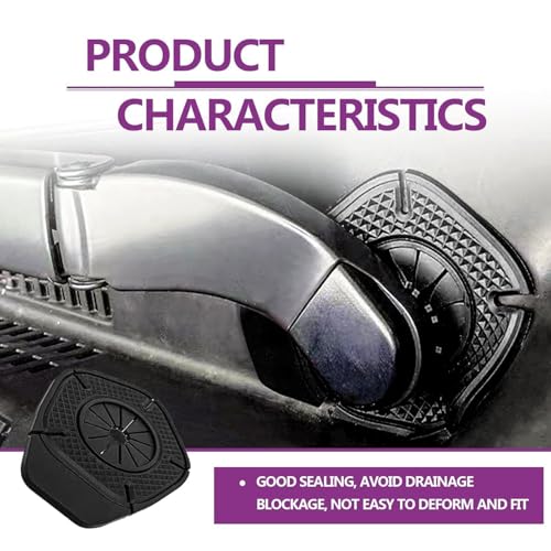 Image of Universal Car Wiper Base Rubber Seal | Silicone Cowl Drain Protector for Front & Rear Windscreen Wiper Arm | Waterproof Dustproof Anti-Leak Gasket Cover | Automotive Maintenance Accessory