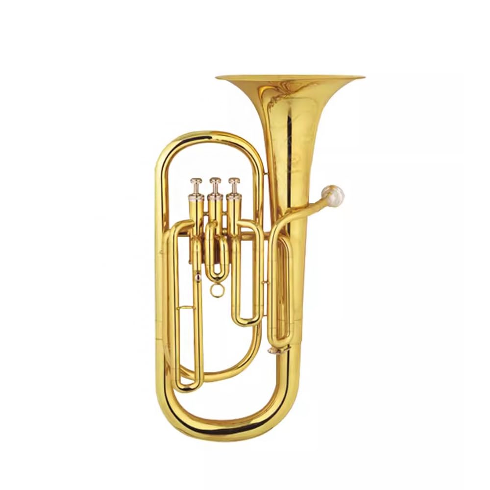 GAGALU Upright Euphonium, Western Wind Instrument, 4 Flat Key Euphonium, Festival Instrument, Full Sound