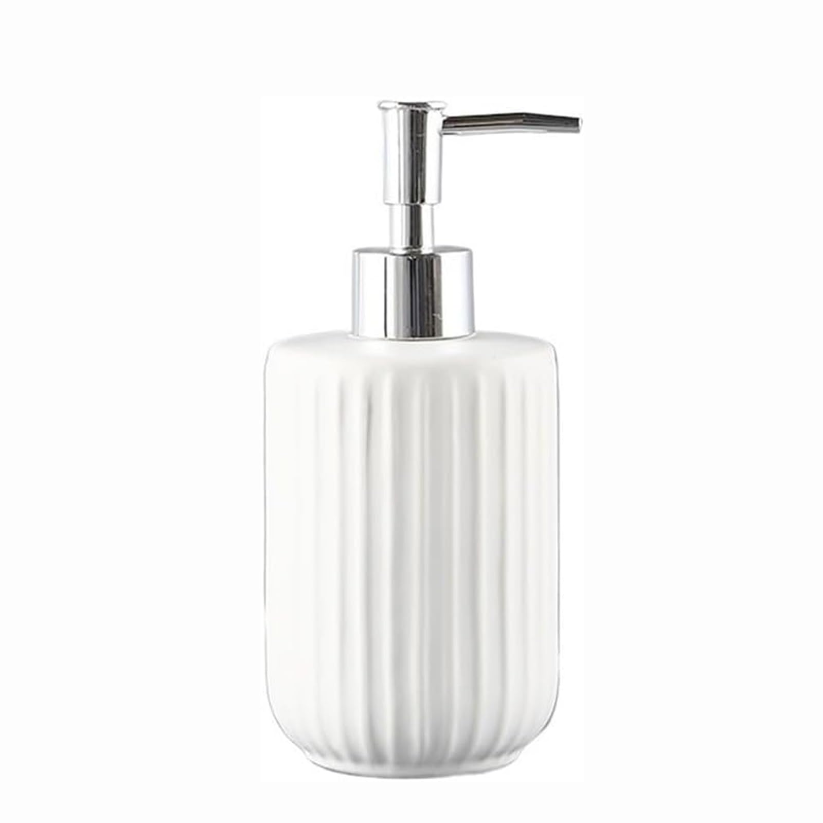 Distributeur de savon rechargeable en céramique et flacon de lotion avec pompe acier