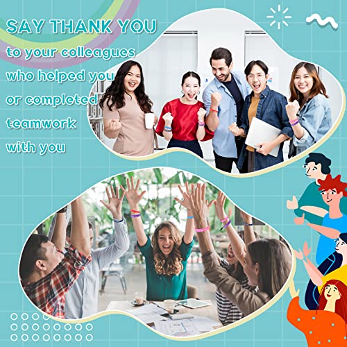 50 Pcs Employee Appreciation Gifts Silicone Bracelets Motivational Quote Never Forget The Difference You've Made Rubber Wristband Thank You Gift For Coworker Office Business Favor Teacher Nurse #TOP2