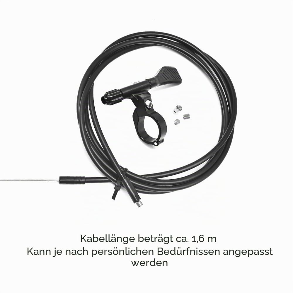 Fahrrad Dropper Sattelstütze, 30,9/31,6mm MTB Hydraulische Erwachsene Teleskopsattelstütze, Interne Zugführung Dropper Post für E-Bike/Rennrad, 100/125 mm Federweg, 395mm /345mm Längen