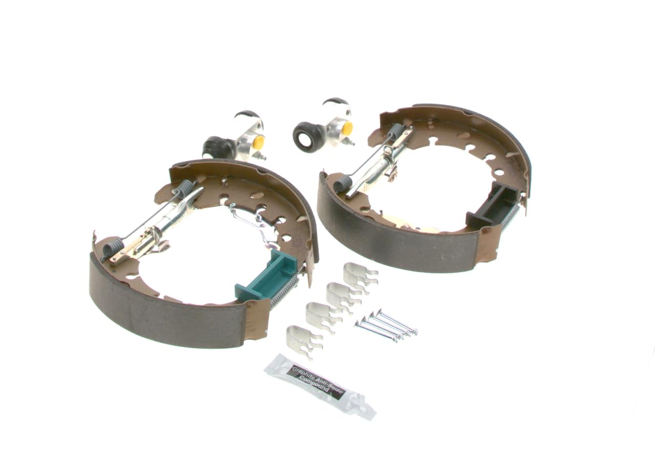 Bosch KS657 Kit Super Pro - Kit freno a tamburo posteriore - 1 set preassemblato, 2 cilindri freno a ruota, 4 ganasce freno