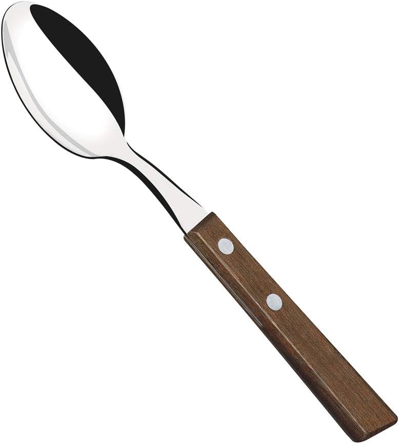 Tramontina 22207/400 Traditional Wooden Teaspoon, 5.9 inches (15 cm), Lightweight, Natural Wood, Made in Brazil