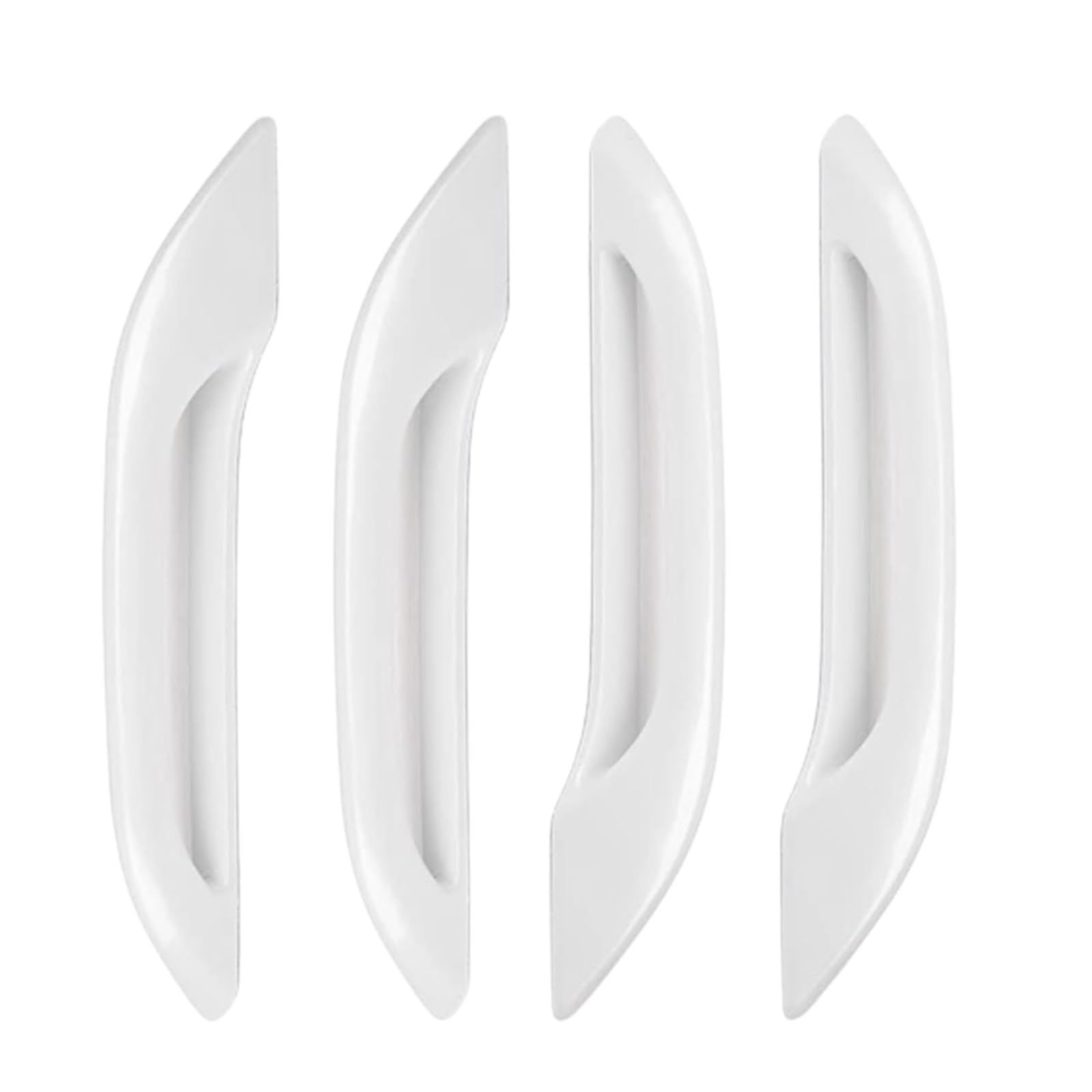 Vdifsvb White For Tesla For Model 3/Y 2017-2023 Exterior Door Protection Plus Handle Patch Car Door Handle Sticker Trims Handle Sticker Side Exterior Door Handle(White)