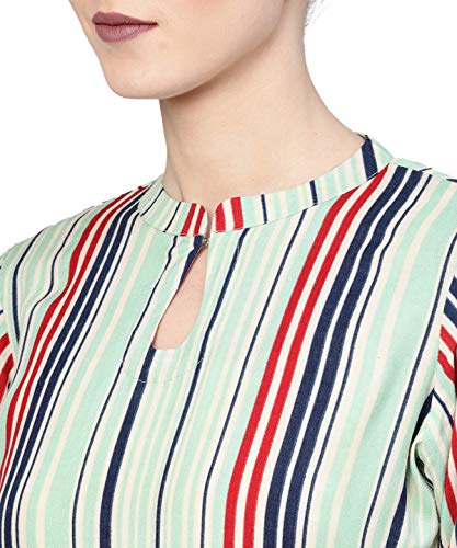 Image of Libas Gerua Womens Printed Viscose Straight Kurta With Palazzos | daily wear suit