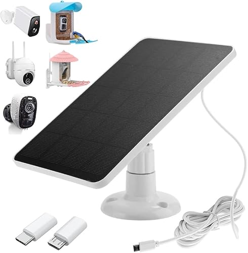 Cargador de panel solar, resistente a la intemperie, panel solar de 4 W 5 V, montaje en pared, panel de carga solar de baja potencia, impermeable