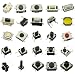 DaFuRui 250pcs 25 Values Tactile Switch Push Button Switch Micro Momentary Tact Assortment Kit