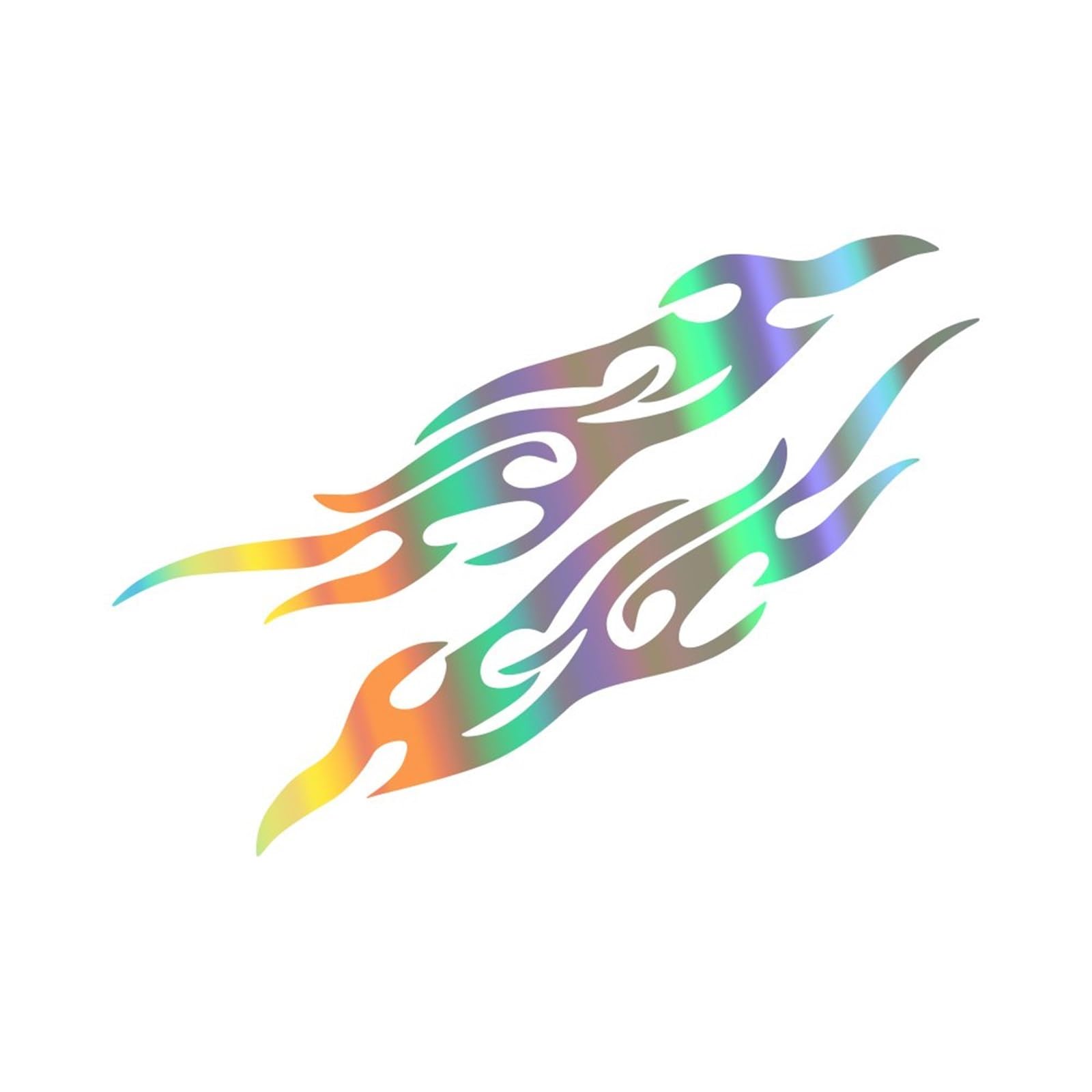 2pcs Motorcycle Sticker Flame Element Totem Car Body Scratch Cover Decals Vehicle Exterior Creative Accessories